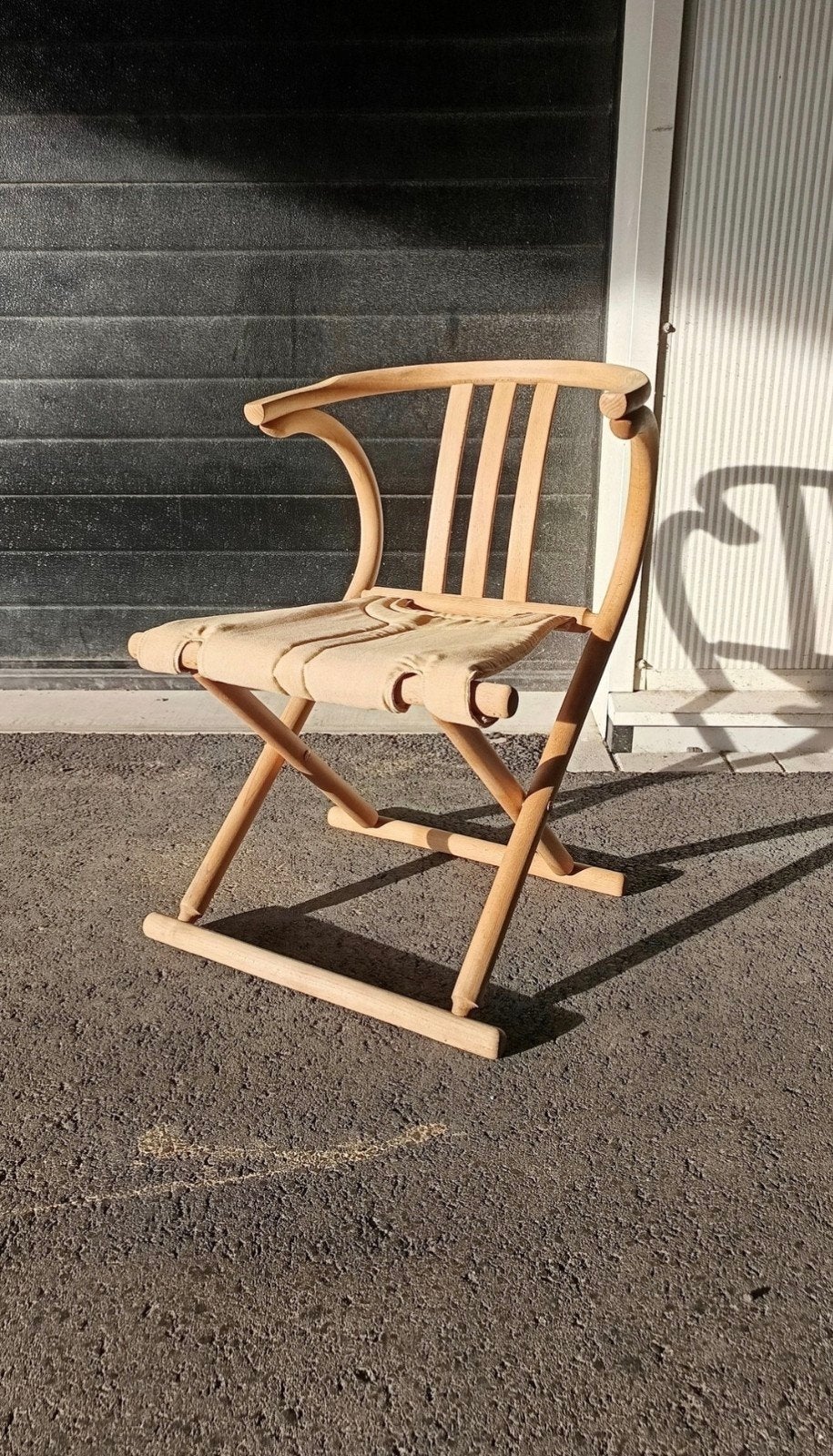 Vintage Bentwood folding chair van beukenhout, Huis en Inrichting, Hout, Gebruikt, Bruin, Ophalen of Verzenden