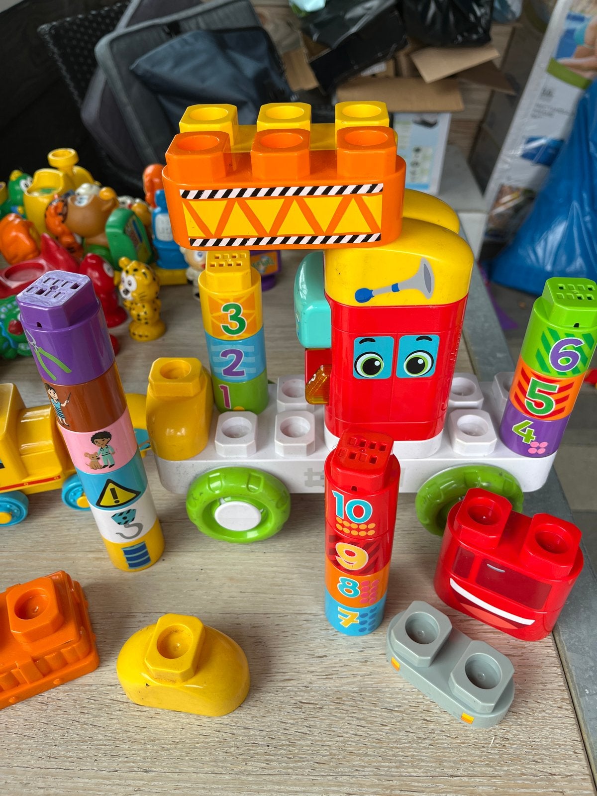 Vtech Bla Bla Blocks Trein en Bouwset, Ophalen of Verzenden, Gebruikt, Overige merken