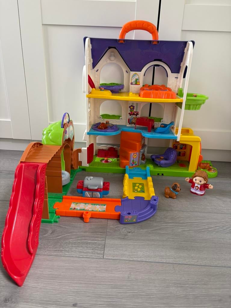 Vtech vrolijke vriendjes speelhuis, Ophalen, Zo goed als nieuw