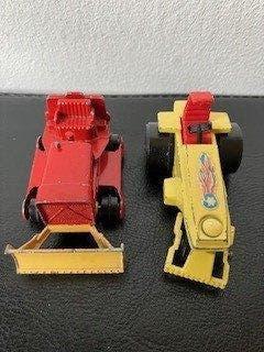 Matchbox Lesney vintage tractor & rod roller jaren '60 - '70, Verzenden, Gebruikt, Tractor of Landbouw