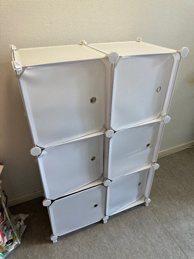 6 Cube Modular Storage Cabinet System, Ophalen, Zo goed als nieuw