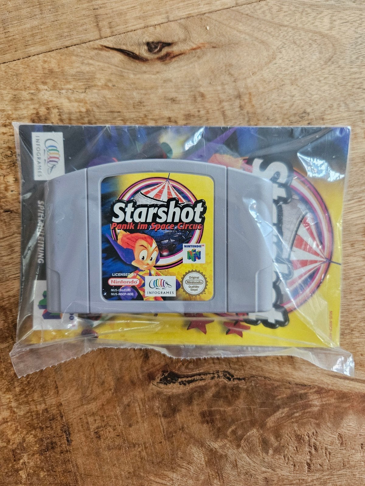 Starshot: Panik im Space Circus (N64) met origineel boekje, Gebruikt, 1 speler, Racen en Vliegen, Ophalen of Verzenden