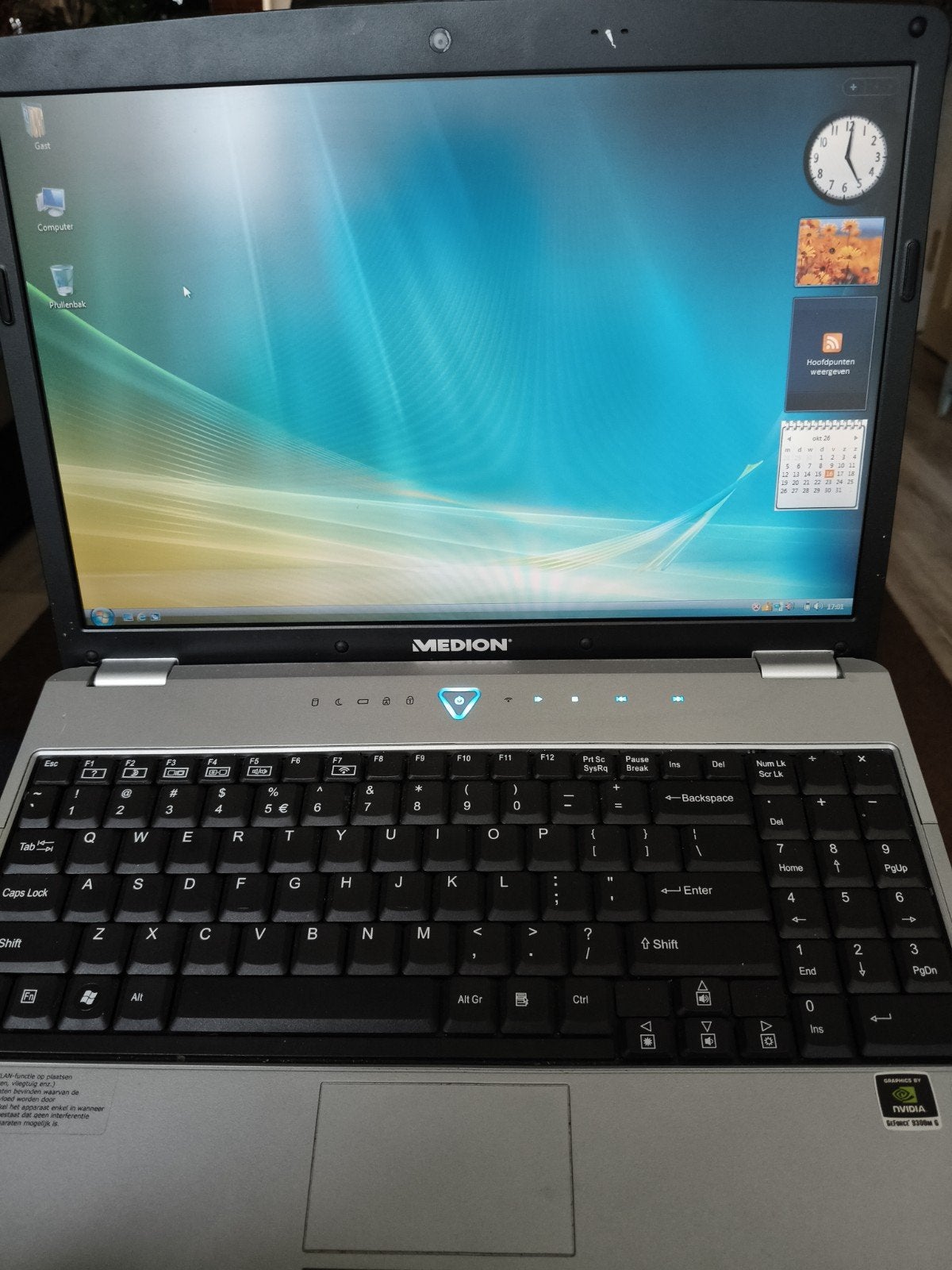 Medion Laptop (Windows Vista) – Voor klusser, onderdelen, Ophalen, Onbekend