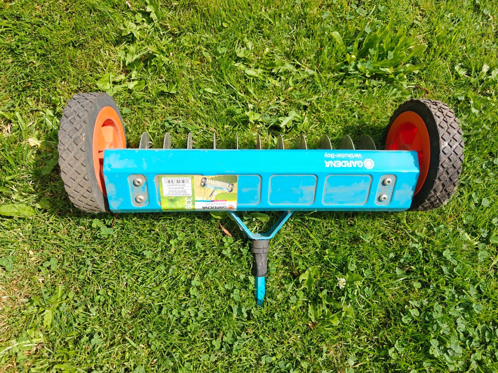 Gardena Verticuteer-Boy - Gazonbeluchter, Ophalen, Cirkelmaaier, Gebruikt, Handgrasmaaier