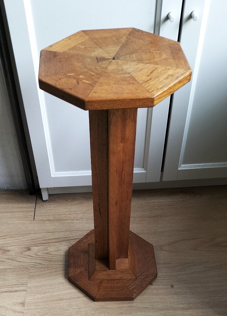 Mooie Art-Deco Houten Pied de Stal jaren 20-30  , Ophalen