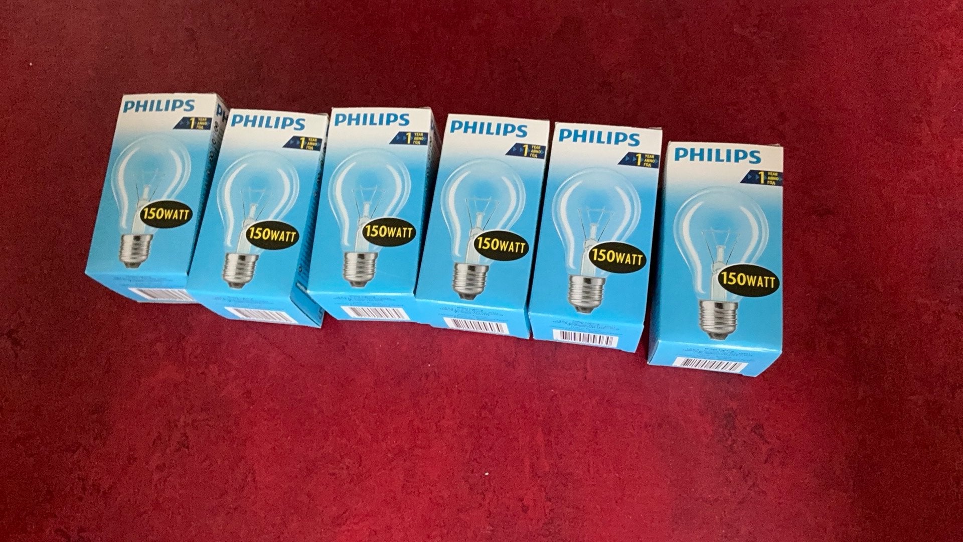 Philips gloeilamp 150 watt Helder E 27, Philips, Gloeilamp, 60 watt of meer, Nieuw