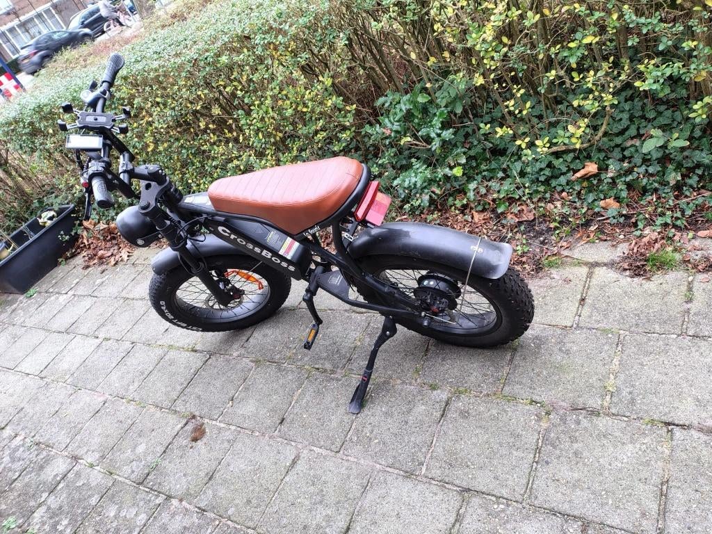 Cross Boss E-bike - Stoere Fatbike, Nieuw, 51 tot 55 cm, 30 tot 50 km per accu, Ophalen