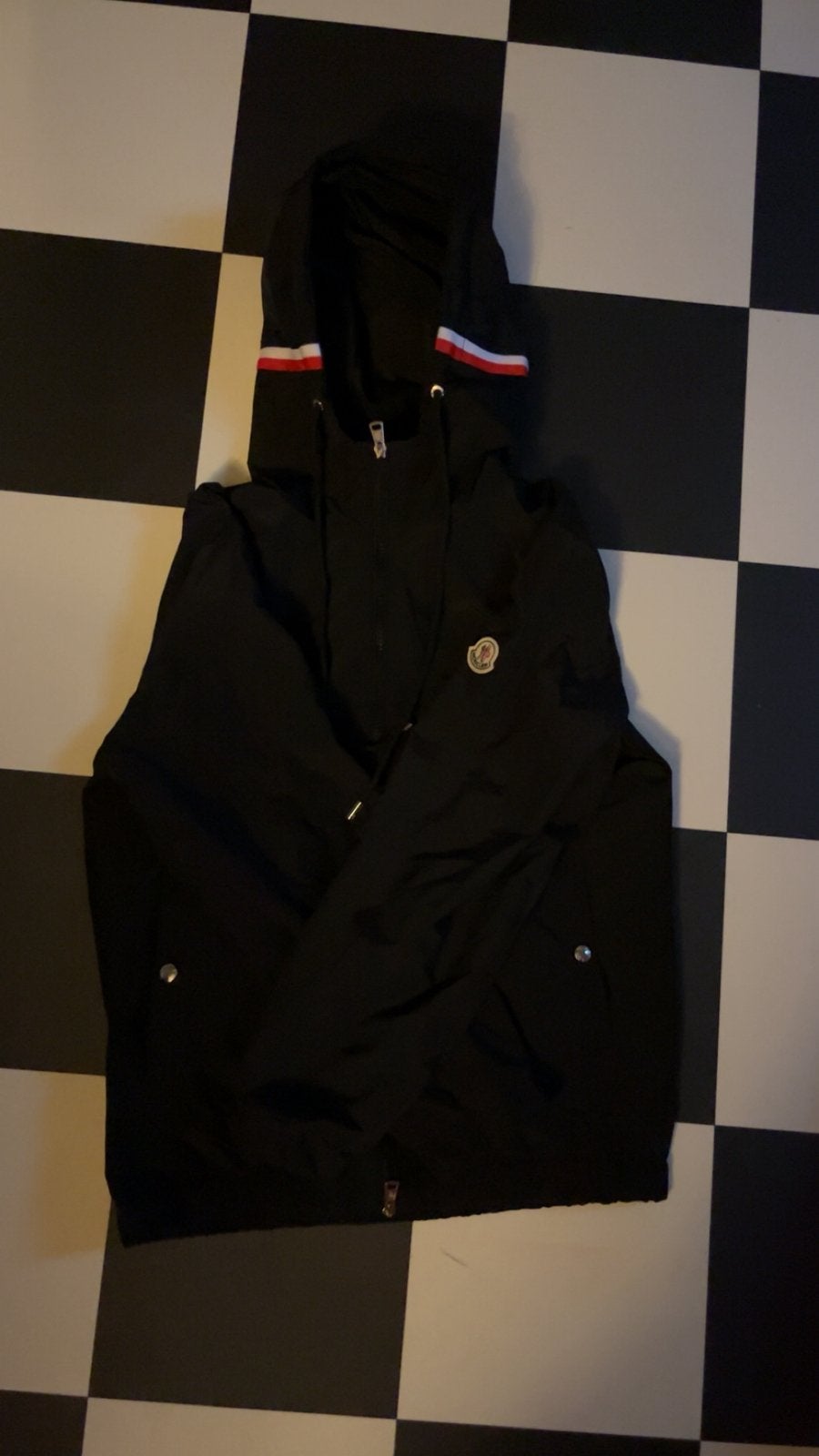 Moncler windbreaker, Ophalen of Verzenden, Zo goed als nieuw, Zwart