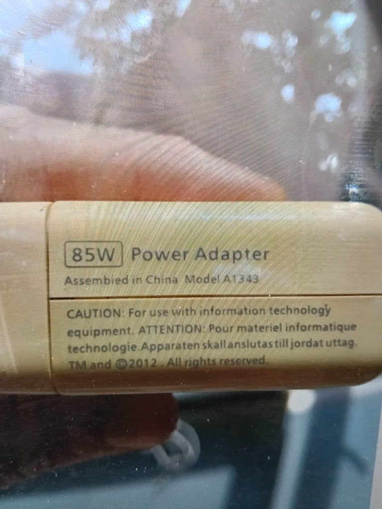 Apple Magsafe 1 adapter (A1343), Gebruikt, Adapter, Blackberry, Apple