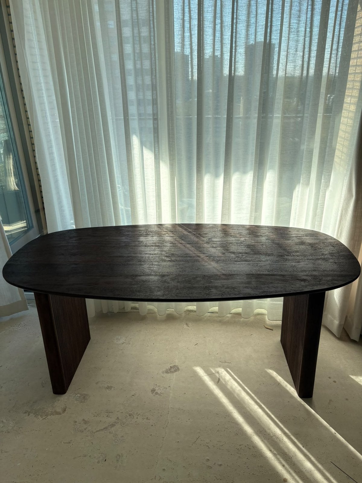 Deens ovale eettafel 180 cm – Walnoot | Giga Meubel, Ophalen, Zo goed als nieuw, Ovaal, 150 tot 200 cm