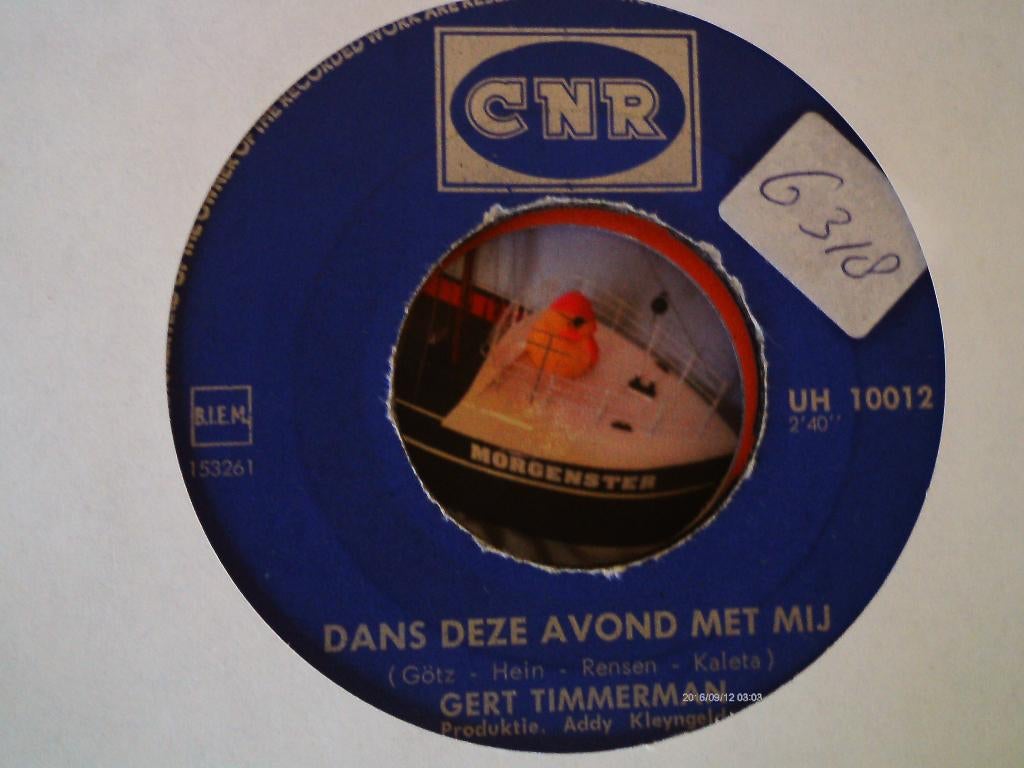 gert timmerman - dans deze avond met mij 28a, 7 inch, Single, Ophalen of Verzenden, Zo goed als nieuw