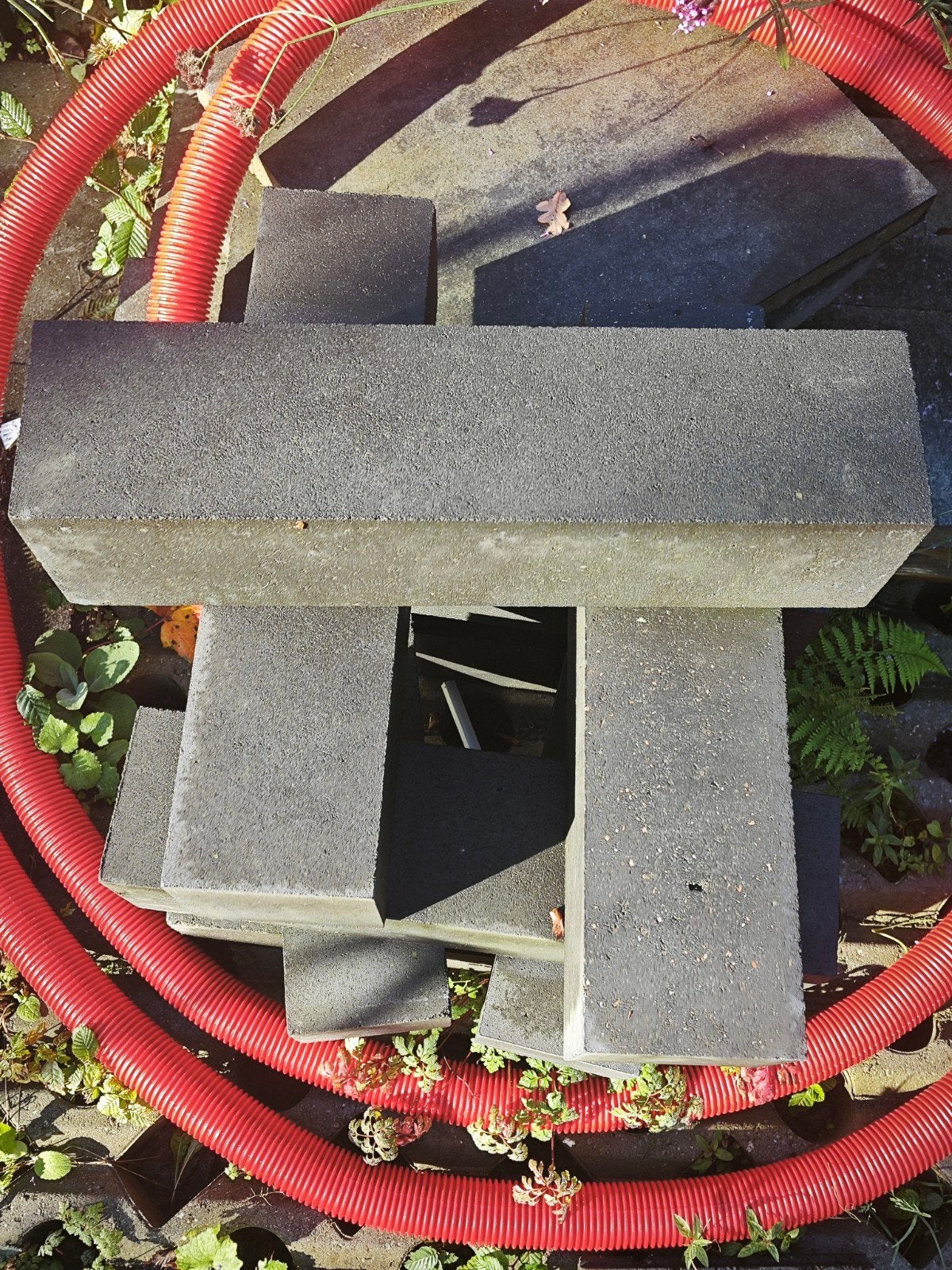 stapelblokken 60x15x15, nieuw 9 stuks, Ophalen, Gebruikt, Klinkers, Minder dan 5 m²