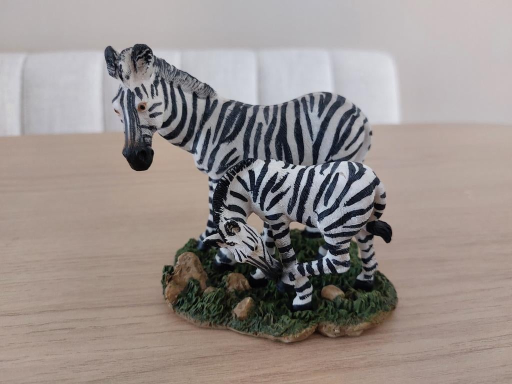 Beeld zebra & jong, Verzamelen, Ophalen of Verzenden, Zo goed als nieuw, Dier