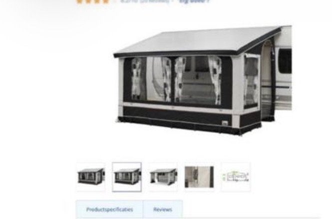 Wintervoortent Obelink Winterberg 4 (350x215 cm), Caravans en Kamperen, Ophalen, Zo goed als nieuw, PVC, Overige merken