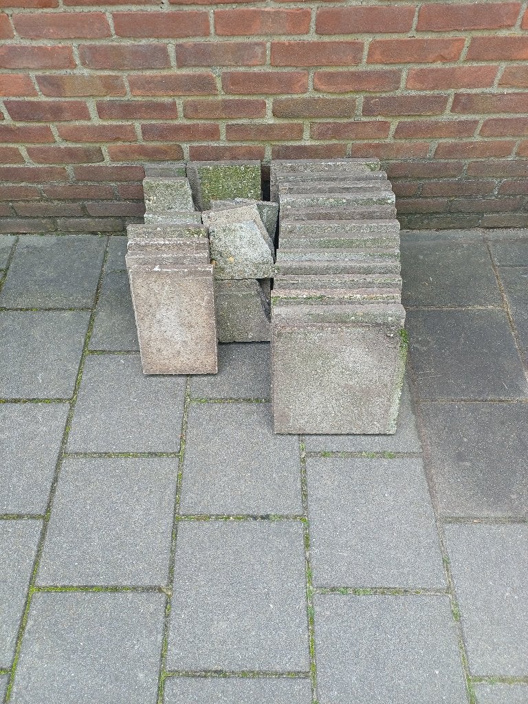 Tegels 30x30, Tuin en Terras, Tegels en Klinkers, Ophalen, Gebruikt, Minder dan 5 m², Beton