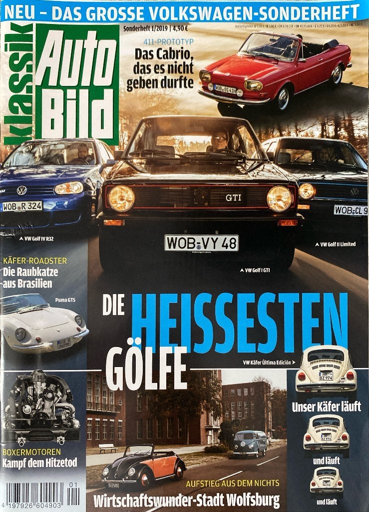 Auto Bild Klassik - Volkswagen Sonderheft 2019, Ophalen of Verzenden, Volkswagen, Auto Bild Klassik, Gelezen