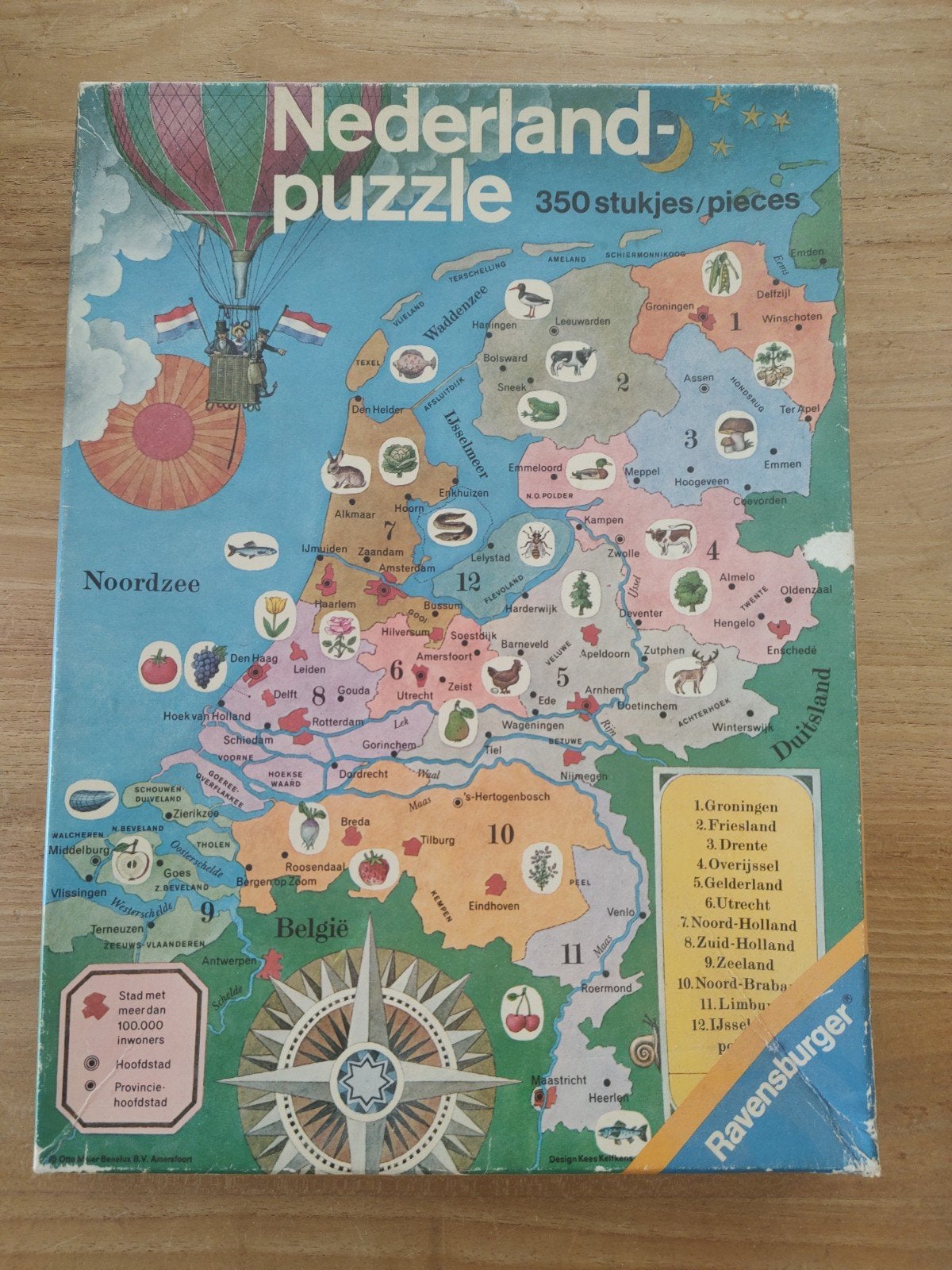 Ravensburger Nederland puzzel 350 stukjes, Ophalen of Verzenden, Minder dan 500 stukjes, Gebruikt, Legpuzzel