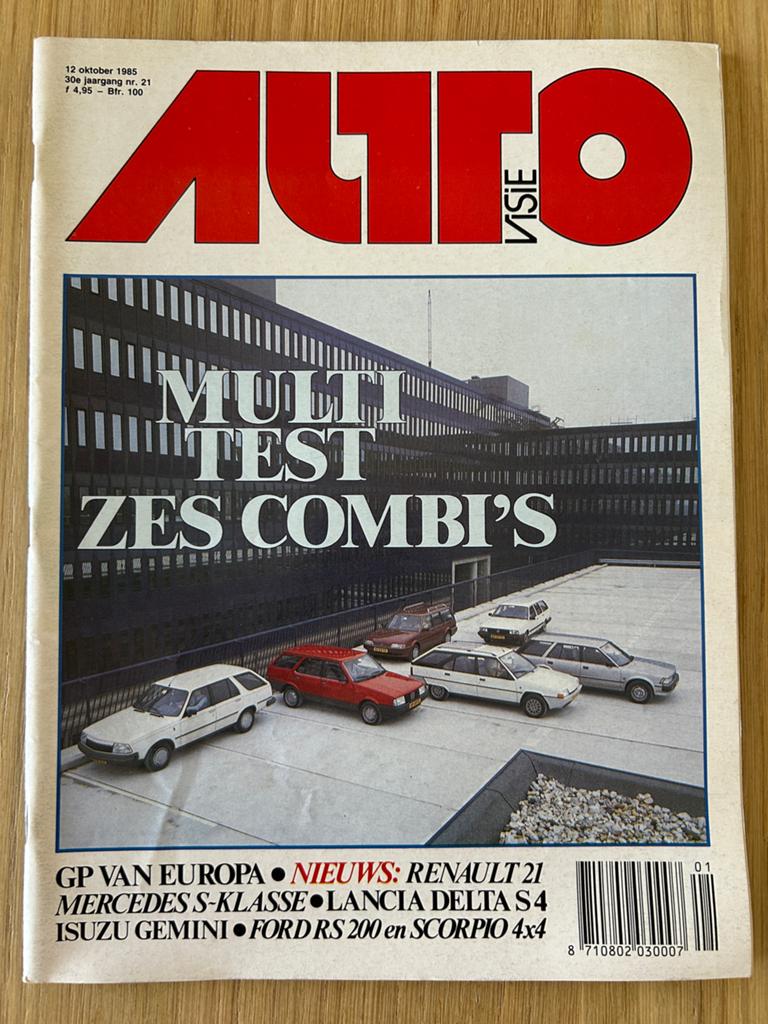 Autovisie 1985 nr. 21: Lancia Delta S4, Mercedes S-klasse W1, Ophalen of Verzenden, Gelezen