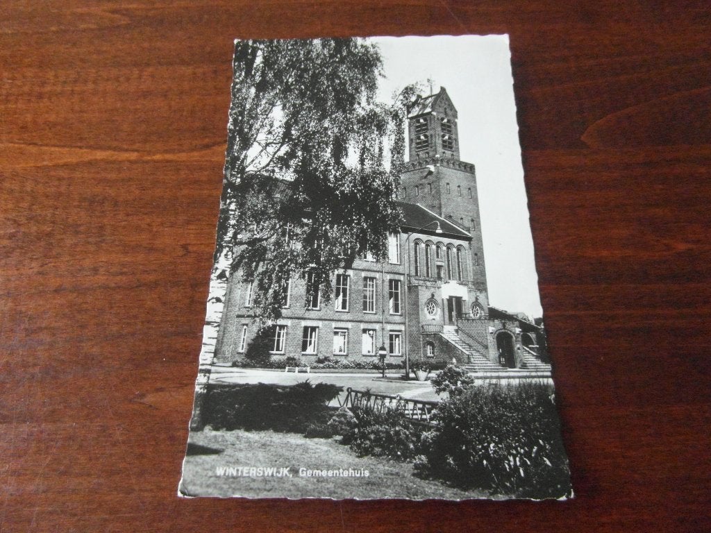 Y69 - Winterswijk - Gemeentehuis - Mooie oude kaart, Ophalen of Verzenden, 1960 tot 1980, Gelderland