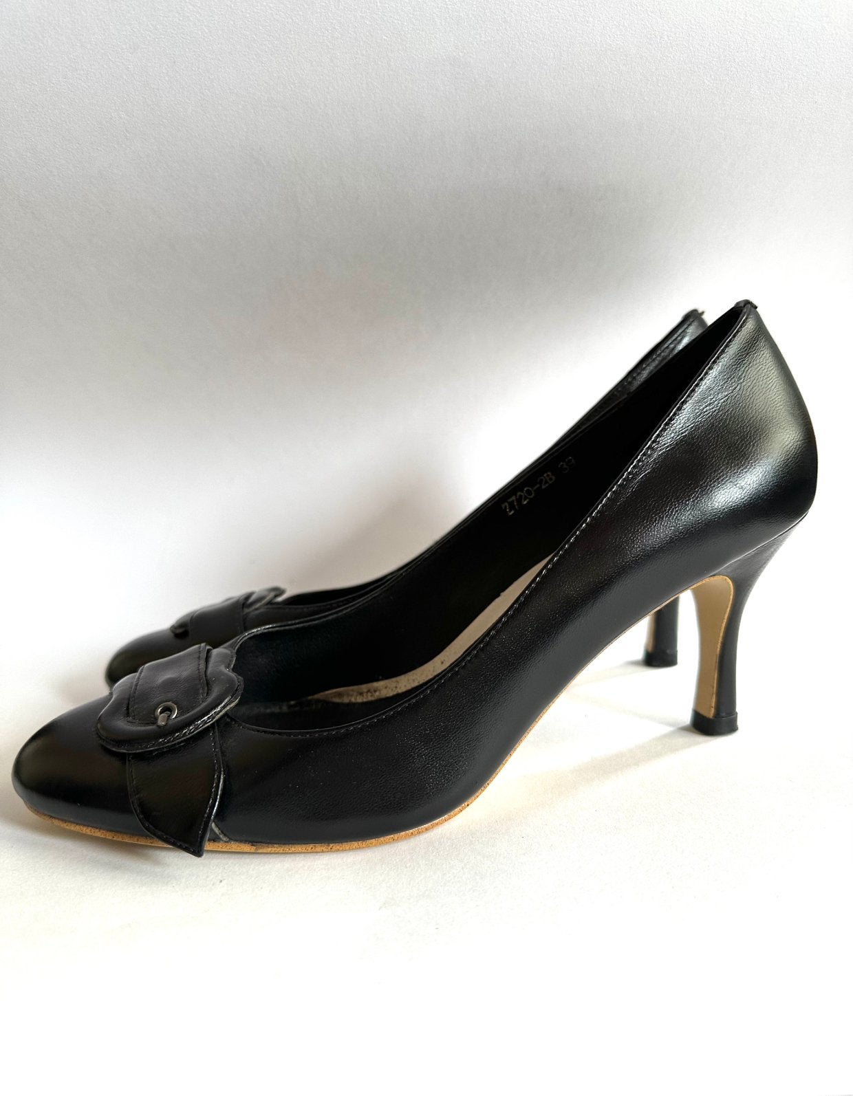 Zwarte pumps - maat 39 - nauwelijks gedragen, Pumps, Verzenden, Zwart, Zo goed als nieuw