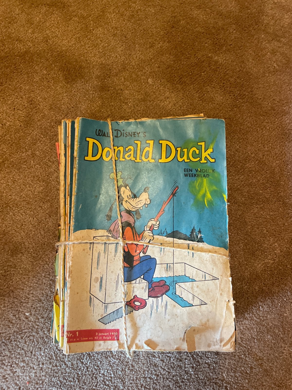 Stapel Donald Ducks uit 1970 - Leesbaar, Meerdere stripboeken, Ophalen, Gelezen