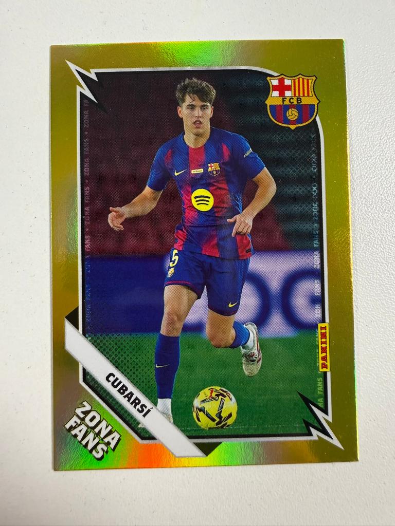 Cubarsi Gold Zona Fans Panini Club FC Barcelona 2025-26, Ophalen of Verzenden, Nieuw, Buitenlandse clubs, Poster, Plaatje of Sticker