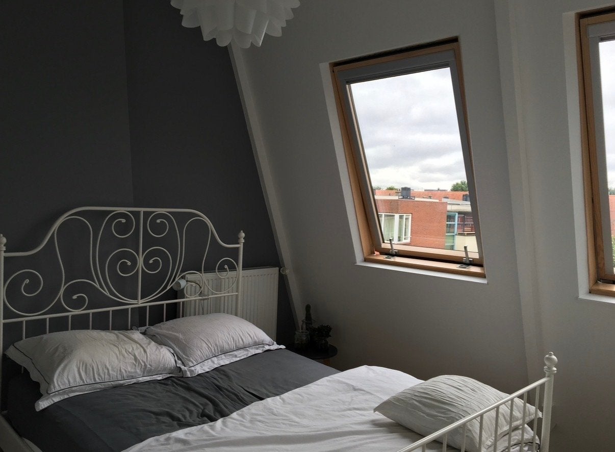 IKEA Leirvik spijlenbed wit 140x200, Gebruikt, Wit, Tweepersoons, 200 cm