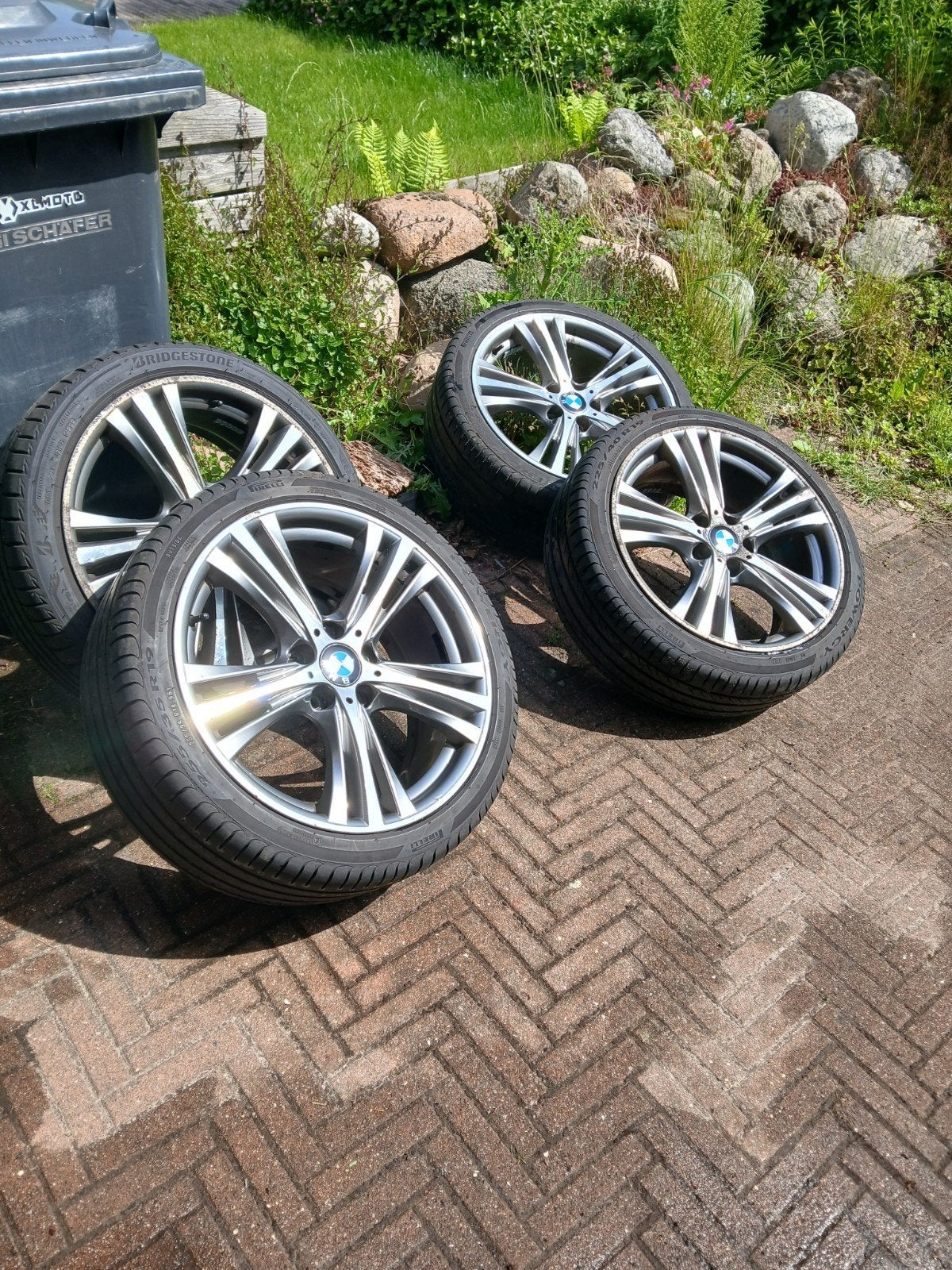 Breedset BMW 19 inch opknappers, 19 inch, Gebruikt, 255 mm, Velg(en)