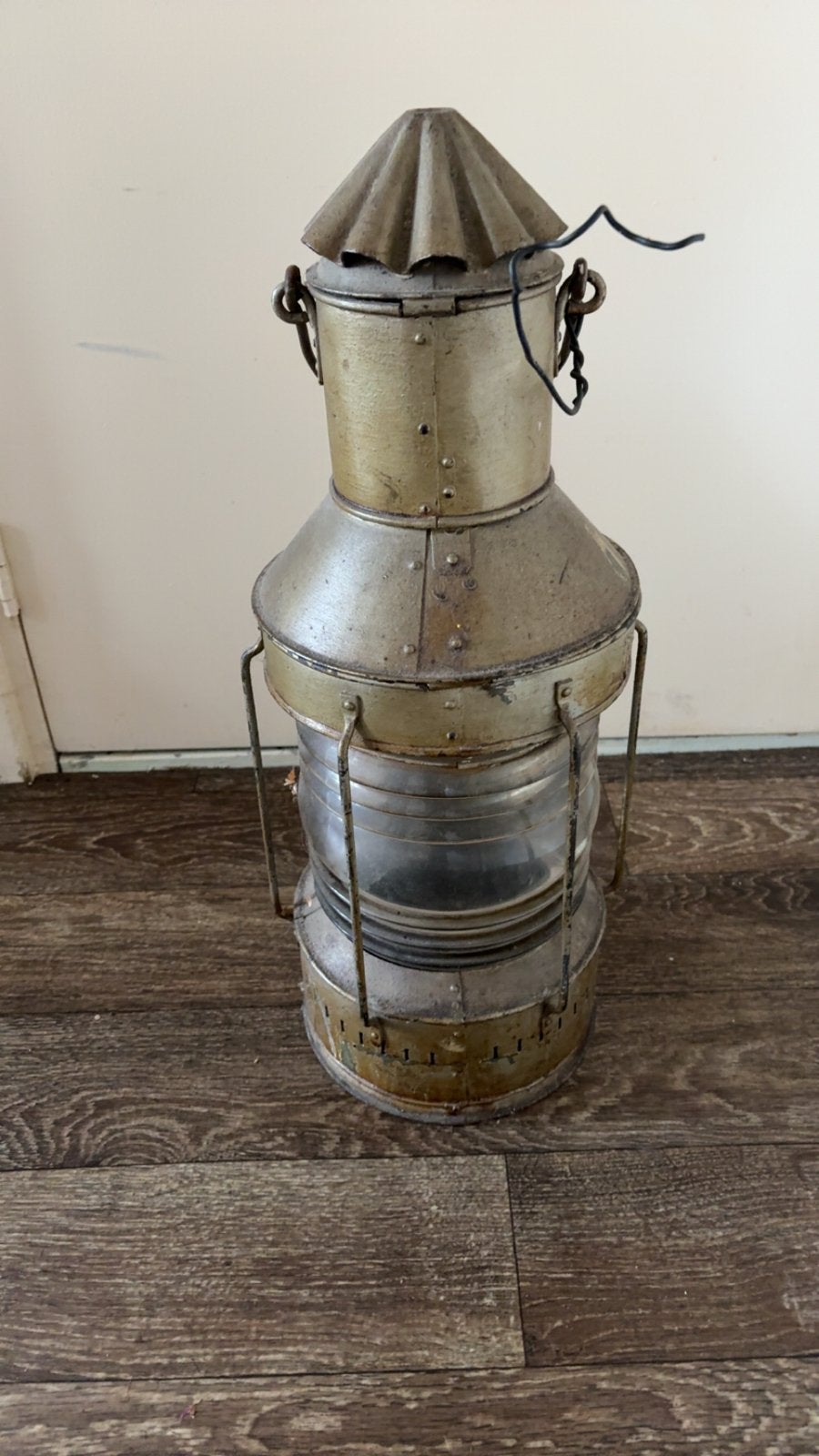 Antieke scheepslantaarn - Maritieme decoratie, Antiek en Kunst, Ophalen
