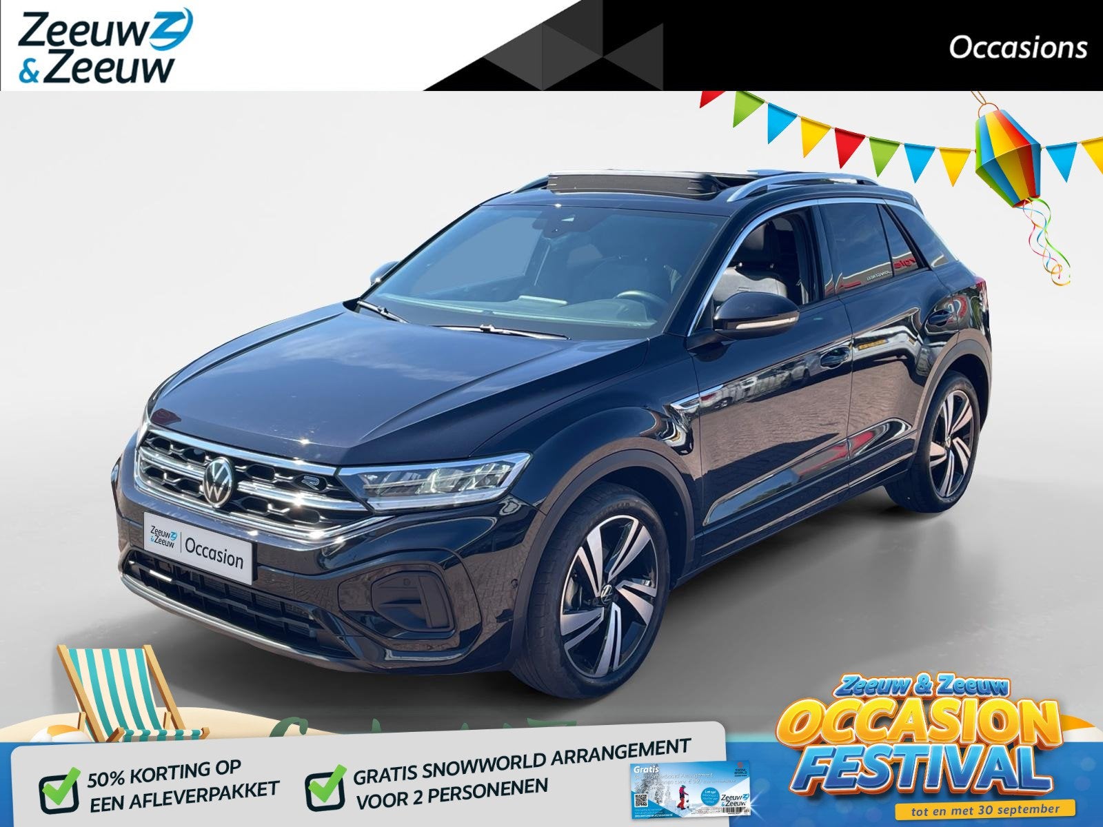Volkswagen T-Roc 1.5 TSI R-Line Edition *Automaat*Navi via C, Dealer onderhouden, Stof, 4 cilinders, 150 pk