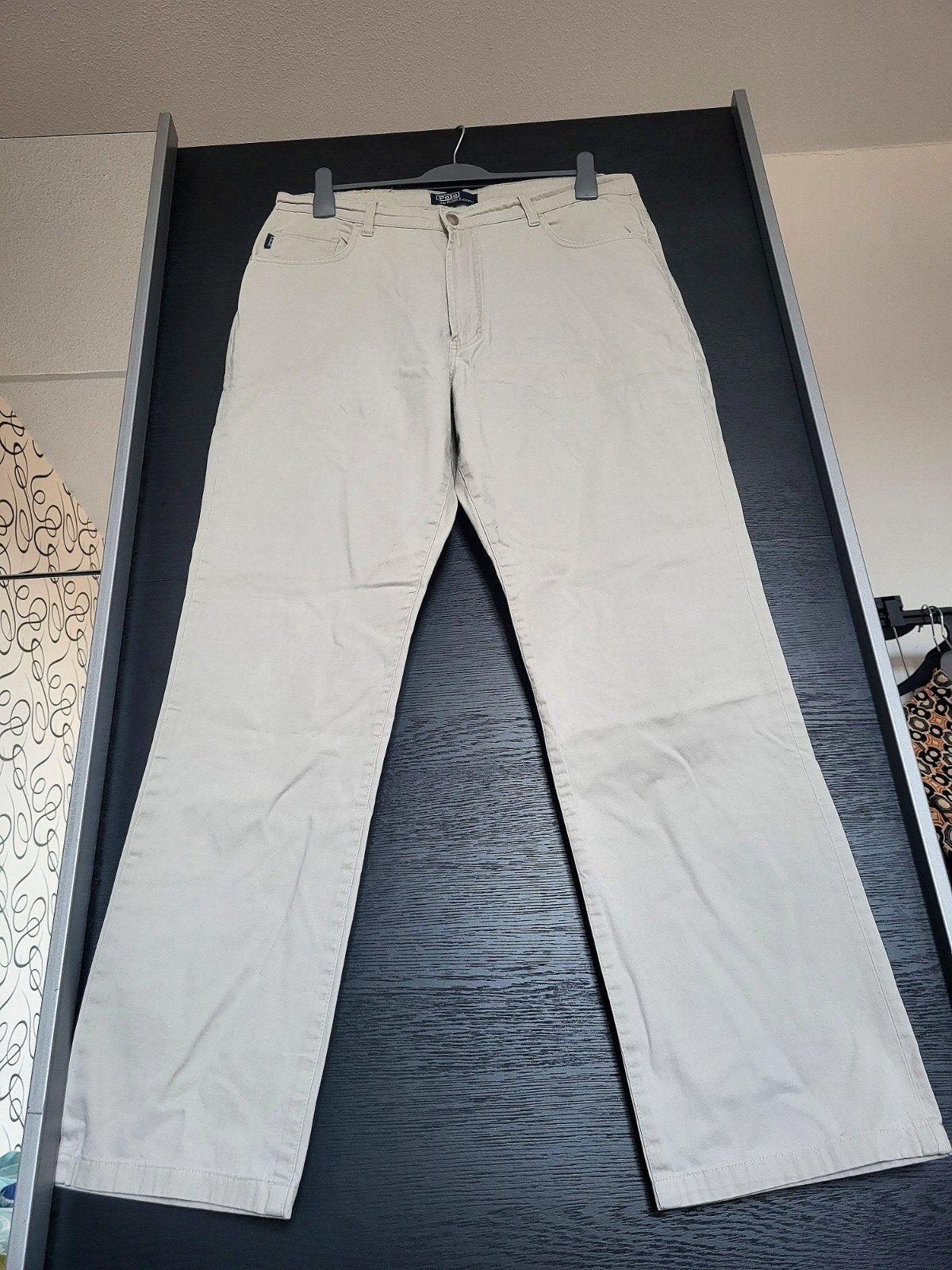 Polo Ralph Lauren Beige Crème Broek 100% katoen, Maat 52/54 (L), Beige, Ophalen of Verzenden, Polo Ralph Lauren