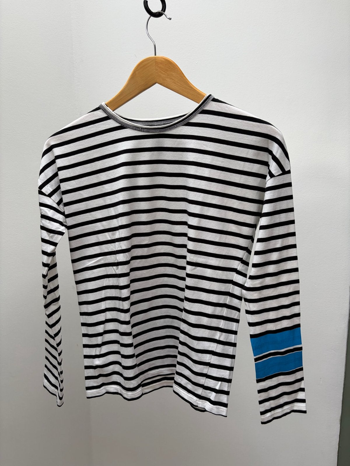 Little 10Days Amsterdam zwart/wit gestreept shirt - Maat 164, Kinderen en Baby's, Ophalen of Verzenden, Zo goed als nieuw, Meisje