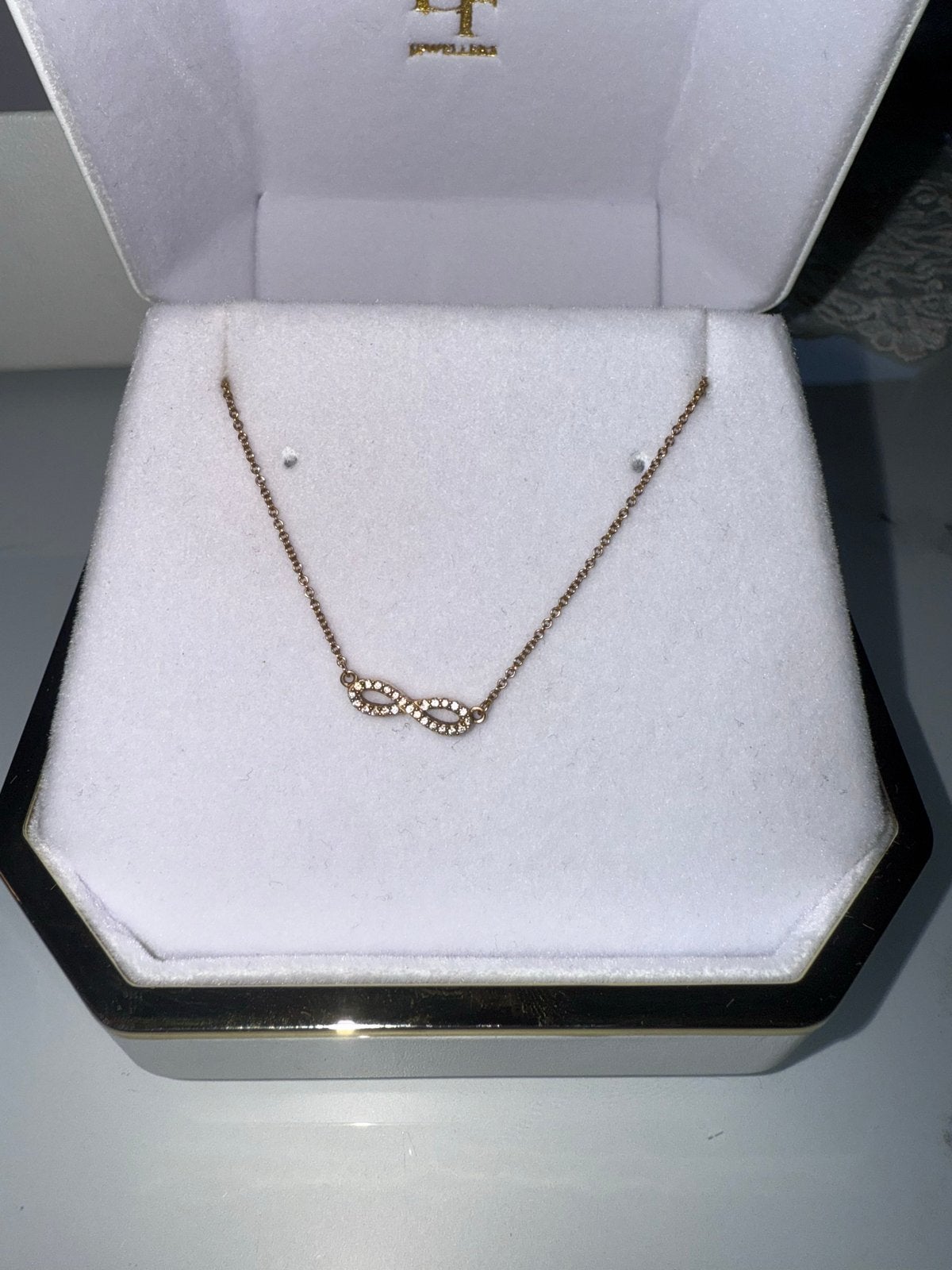 18 Karaat Gouden Damesketting met Echte Diamantjes, Sieraden, Tassen en Uiterlijk, Ophalen of Verzenden, Zo goed als nieuw, Goud