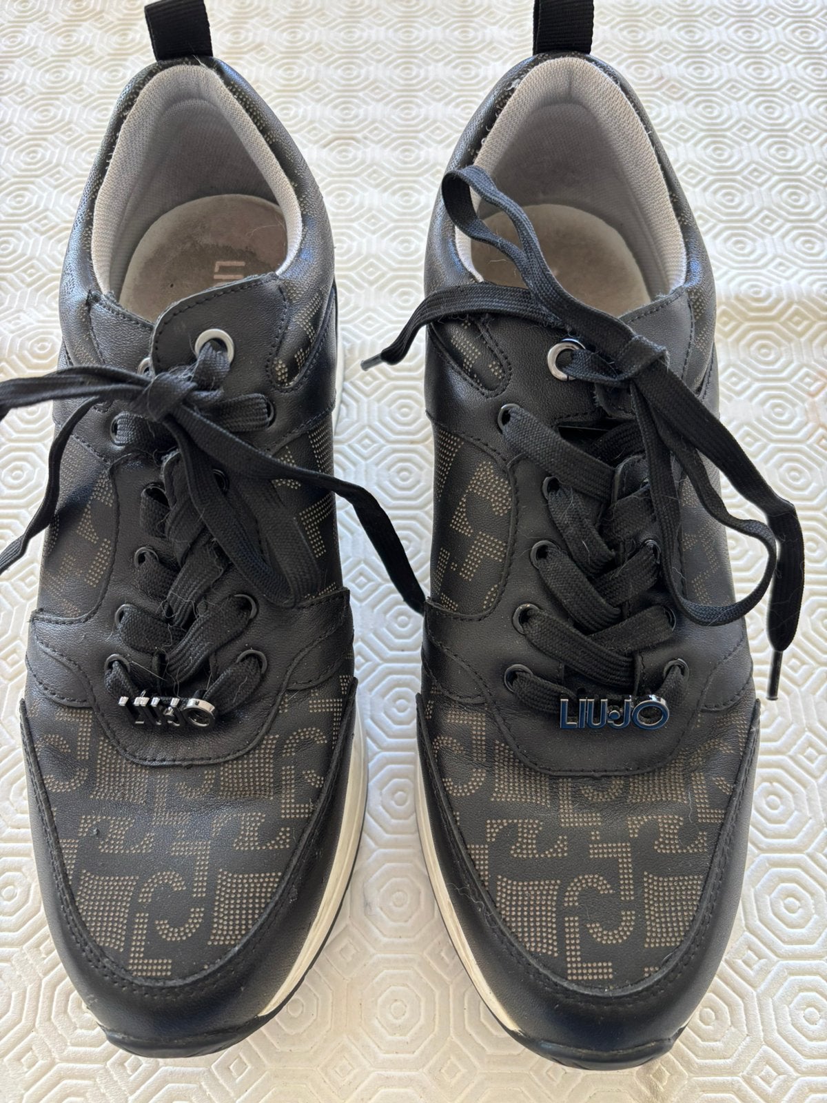 Liu Jo zwarte sneakers, Kleding | Dames, Verzenden, Zwart, Sneakers of Gympen, Zo goed als nieuw