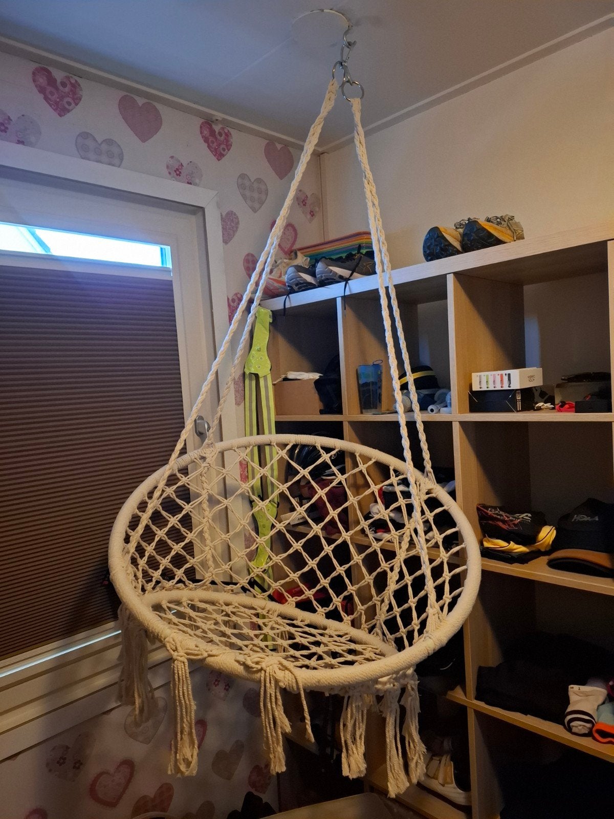 Macramé hangstoel - Wit - Zo goed als nieuw, Ophalen, Wit, Zo goed als nieuw, Bohemian, Macramé