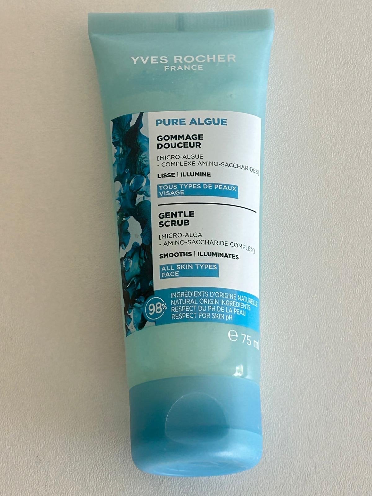 Yves Rocher Pure Algue Gentle Scrub - Gezichtspeeling, Ophalen of Verzenden, Nieuw, Gehele gezicht, Reiniging