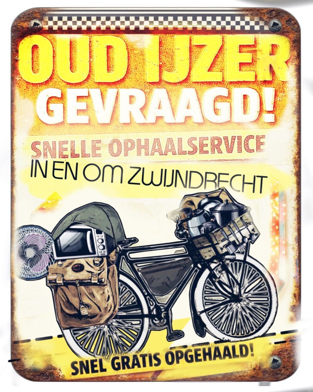 Ophaaldienst voor oud ijzer, Ophalen of Verzenden, Gebruikt, Koper of Messing
