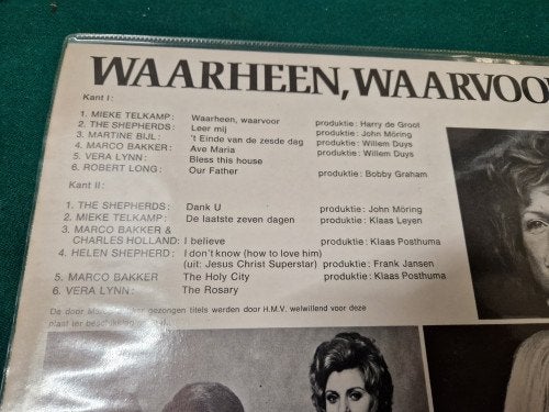 lp waarheen waarvoor, Ophalen of Verzenden