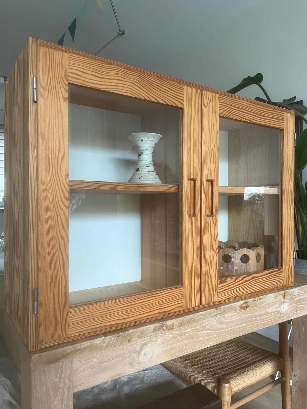Vintage Ikea ‘Uffe’ ‘Ivar’ grenen vitrine kastje jaren 60/70, Ophalen, Gebruikt, 50 tot 100 cm, Minder dan 100 cm