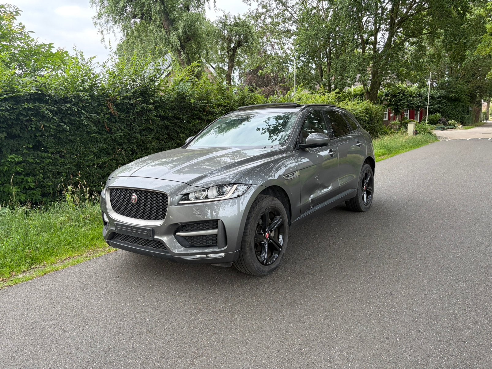 Jaguar F-pace 2.0 D R-Sport 240PK 5-2018, Auto diversen, Schadeauto's, Ophalen, Wit, Diesel, Overige carrosserieën