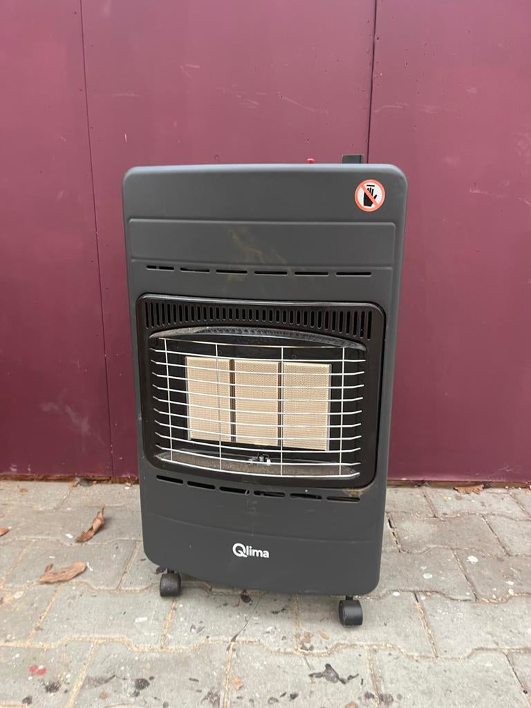 Qlima Gaskachel voor Buitenterras - 15 kg Gasfles, Ophalen, Gebruikt, Vrijstaande haard, Gashaard