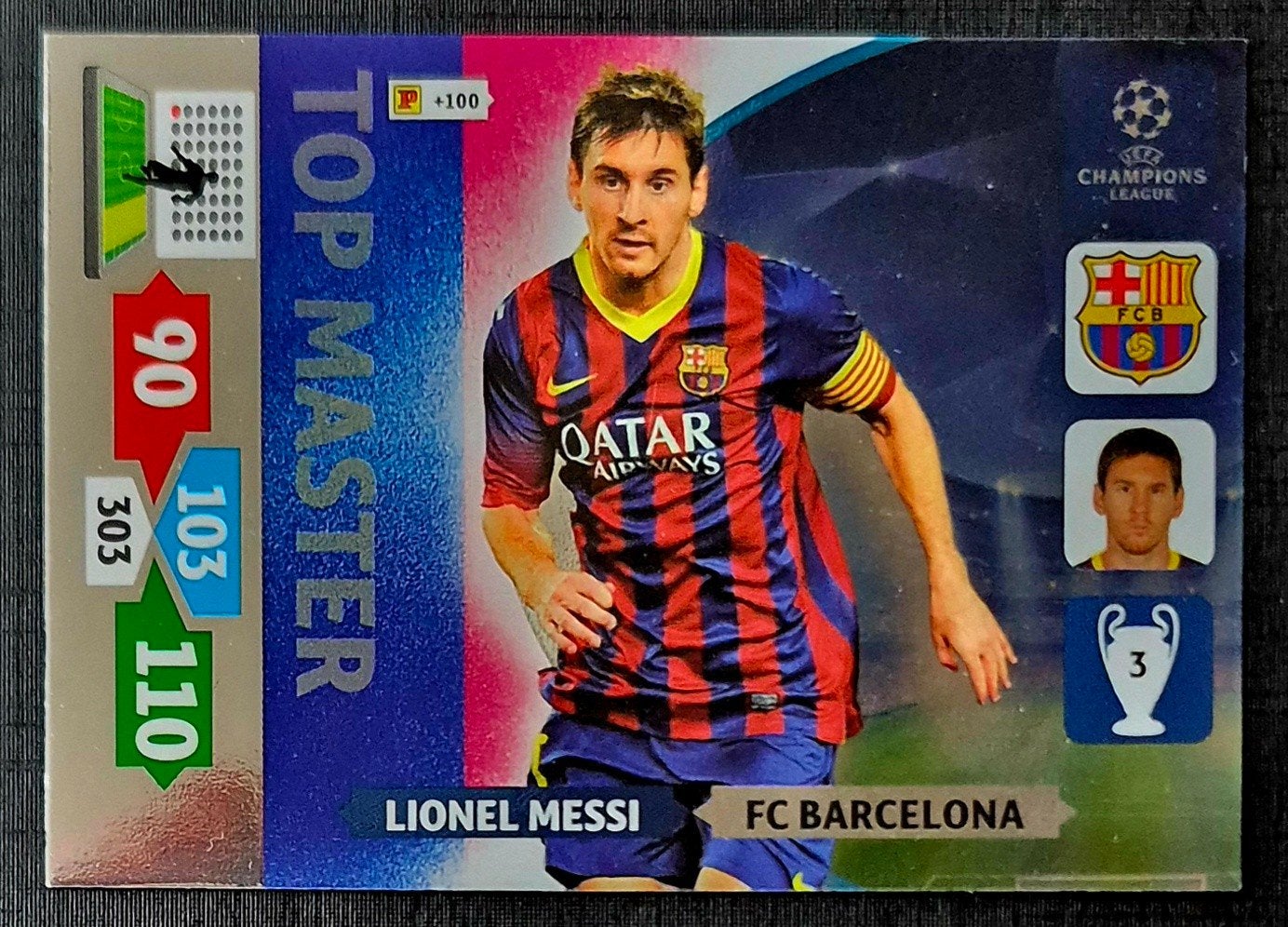 Panini Top Master Lionel Messi - FC Barcelona, 2013/2014, Ophalen of Verzenden, Zo goed als nieuw, Plaatje