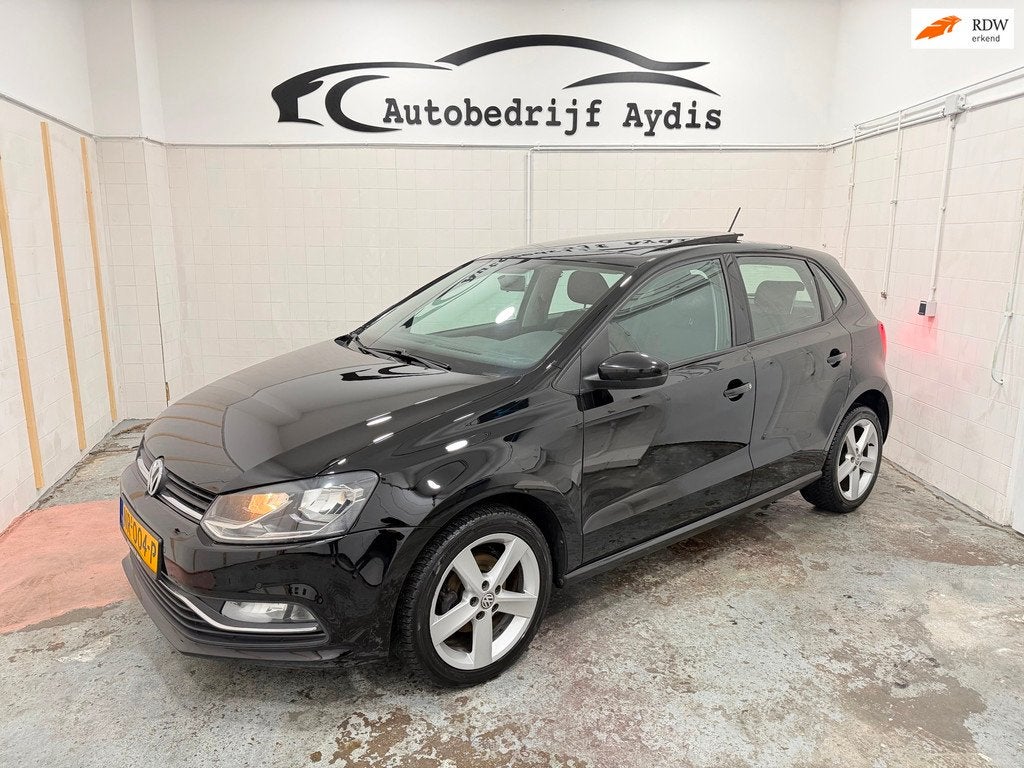 Volkswagen Polo 1.2 TSI Airco EL Ramen Cruise Navi Pano, Stof, Euro 6, 4 cilinders, Zwart