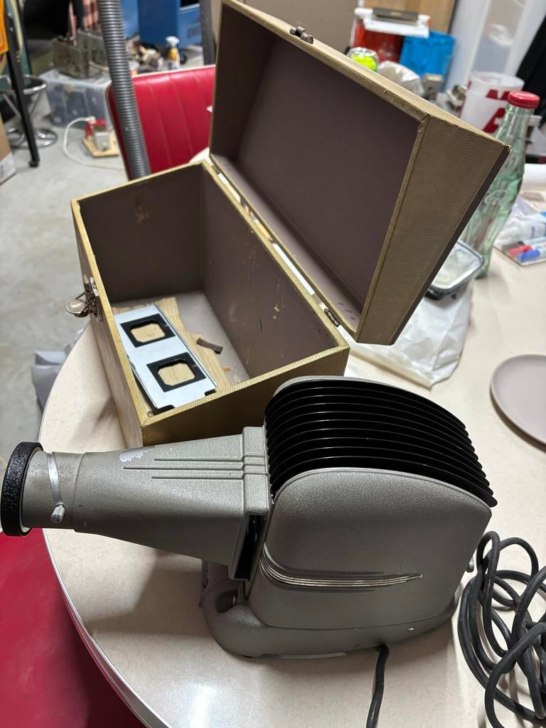 Vintage Dia Projector met Koffer - Z-merk, Ophalen, Gebruikt