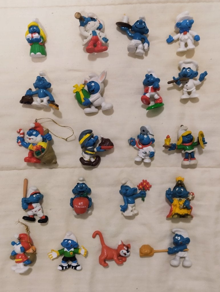smurfen, apart of in 1 lot : deel 10, Ophalen of Verzenden, Gebruikt, Verschillende Smurfen, Poppetje, Figuurtje of Knuffel