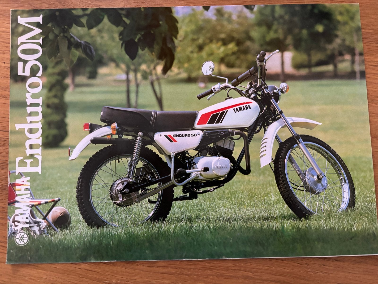 YAMAHA DT 50 M ENDURO brommer bromfiets folder brochure, Ophalen of Verzenden, Zo goed als nieuw