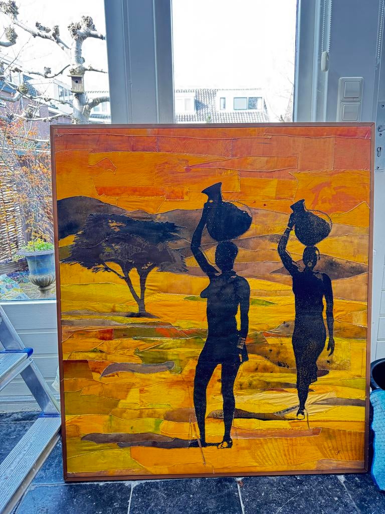 Prachtig kunstwerk | Afrikaans wandkleed stof, Ophalen