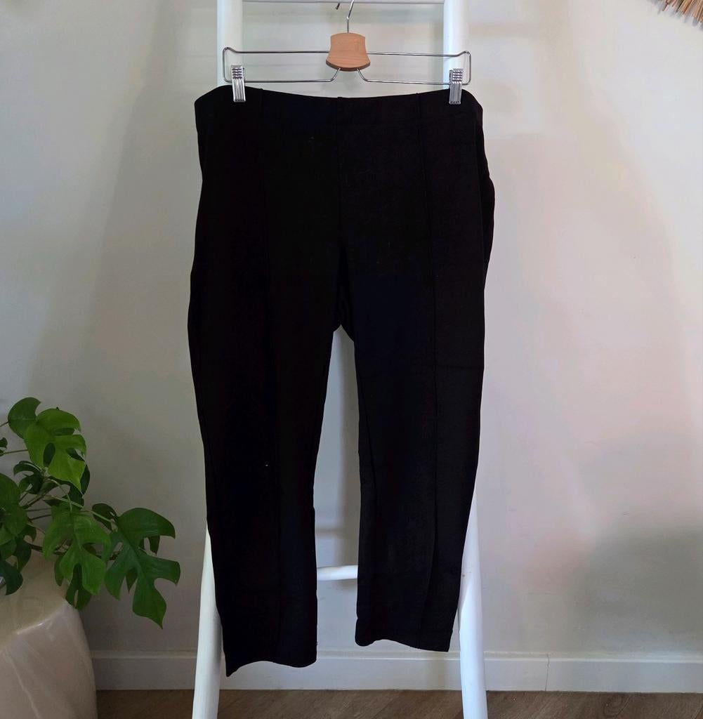 Zwarte stretch broek maat 52 magna atelier promiss, Zwart, Maat 46/48 (XL) of groter, Ophalen of Verzenden, Lang
