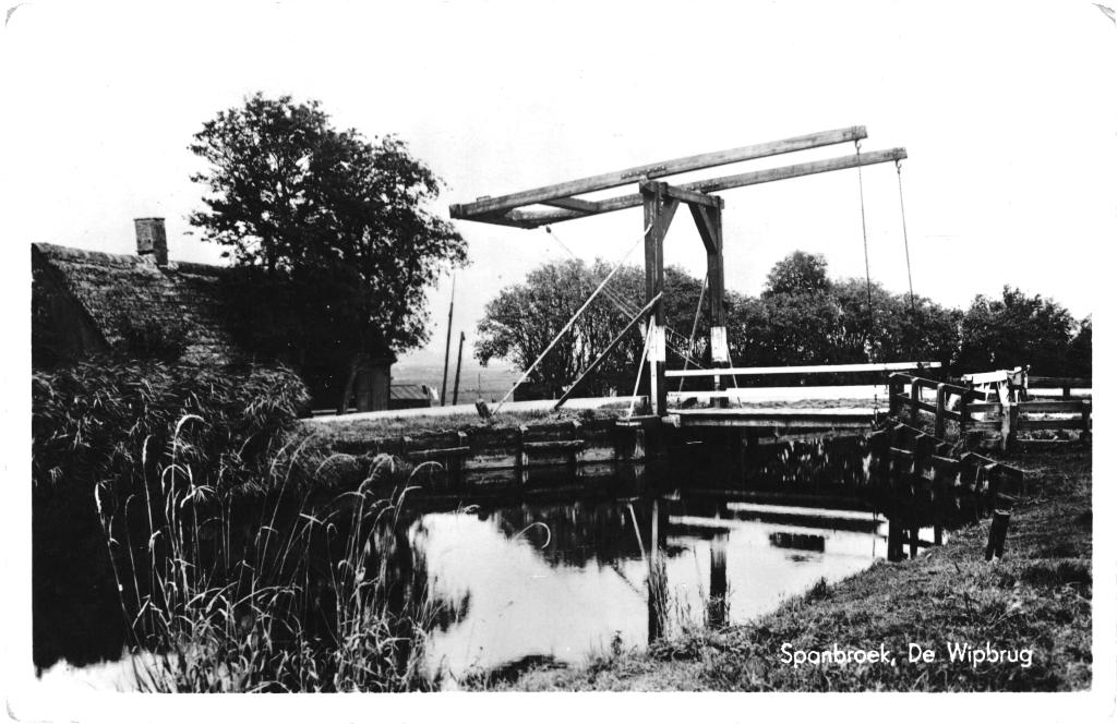 700802	Spanbroek	NH jr 40	Wipbrug	Gelopen met postzegel, Ophalen of Verzenden, 1940 tot 1960, Gelopen, Noord-Holland