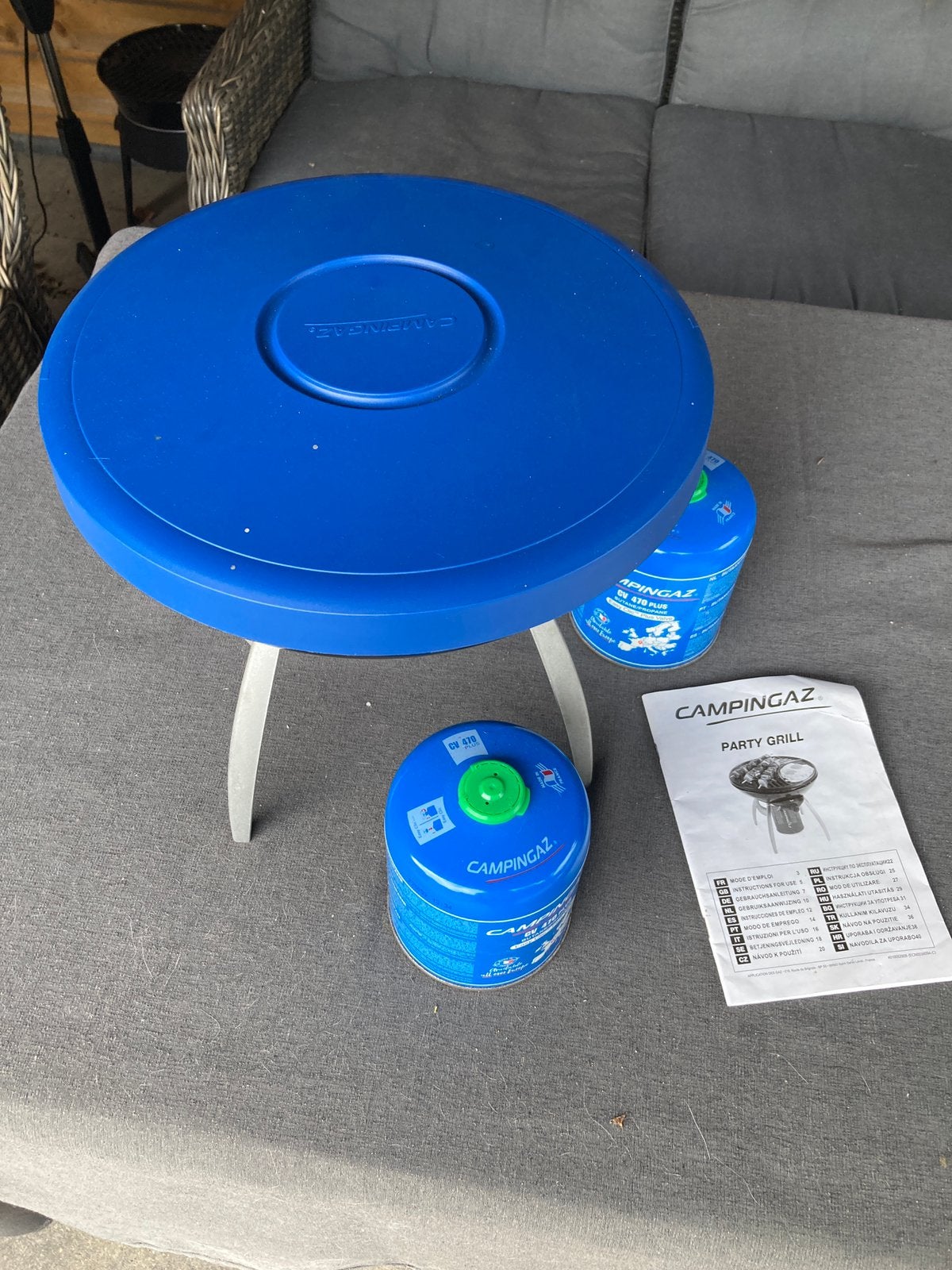 Bbq van campinggaz, Ophalen, Gebruikt